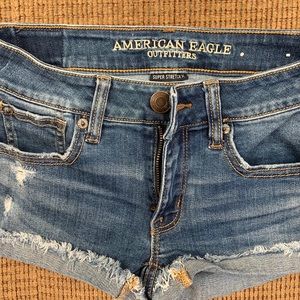 American Eagle Low Rise Super Stretch Denim Shorts